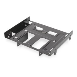 Adaptador Ewent EW7002 Aluminio Negro 5.25″ hasta 4x 2.5″ o 1x 3.5″+2x 2.5″