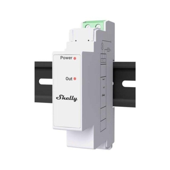 Switch Shelly Pro Dual Cover PM WiFi Negro Add-On Aislado para Pro 3EM
