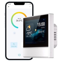 Sonoff interruptor inteligente de pared de escena NSPanel, 2A por canal, blanco compatible Alexa