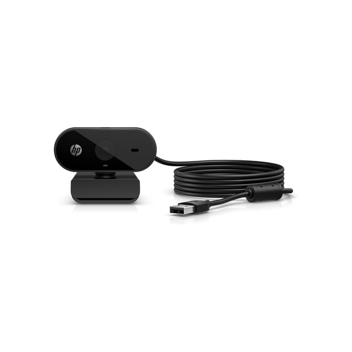 Webcam HP FHD 325 5MP, 1080p, USB, Full HD, Clip soporte, Corrección automática, Negra