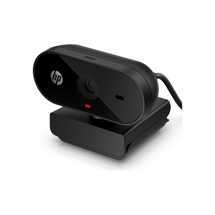 Webcam HP FHD 325 5MP, 1080p, USB, Full HD, Clip soporte, Corrección automática, Negra