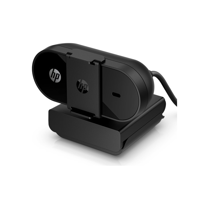 Webcam HP FHD 325 5MP, 1080p, USB, Full HD, Clip soporte, Corrección automática, Negra