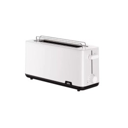 Tostador Braun HT1110WH 2 rebanadas 1030W Blanco ranura 25cm control giratorio