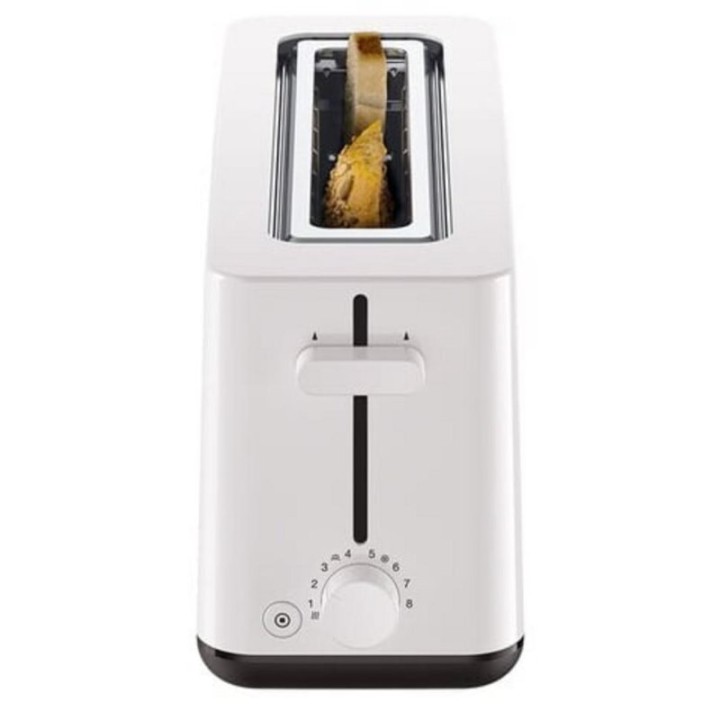 Tostador Braun HT1110WH 2 rebanadas 1030W Blanco ranura 25cm control giratorio