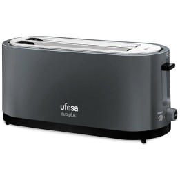 Tostador Ufesa Duo Plus 1400W 2 Ranuras Ajustables 7 Niveles Gris