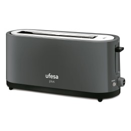 Tostador Ufesa 71305205 Negro 900W Ranura Ajustable 7 Niveles Recogemigas