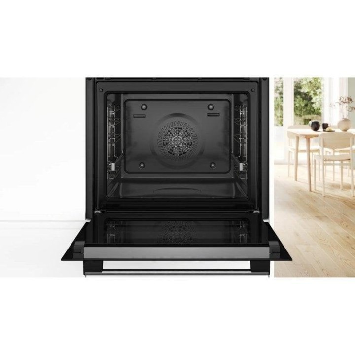 Horno eléctrico Bosch Serie 4 HBA574ES3 71L Negro/Inox pirólisis y recetas gourmet