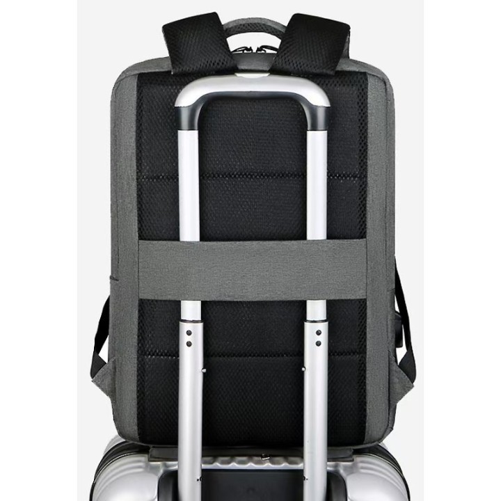 Mochila L-Link LL-15.6 Repelente Agua Salida USB Acolchada Gris 470g 15.6"