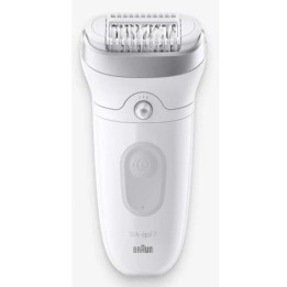 Depiladora Braun Silk-épil 7 7-081 Blanco MicroGrip 40 pinzas AC/Batería Wet&Dry exfoliante