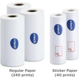 Recambio de Papel Térmico Vtech Print Cam 5 Rollos (3 Térmicos + 2 Adhesivos) 480 Hojas
