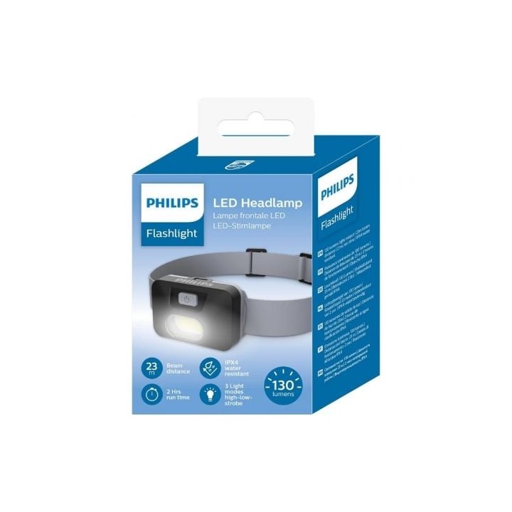Linterna Philips SFL1000H 130 lm IPX4 3 pilas AAA 3 modos Alto/Bajo/Parpadeo Rojo
