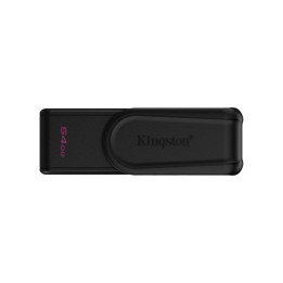 Pendrive Kingston DataTraveler Exodia S 64GB USB 3.2 Gen 1 Negro tapón giratorio