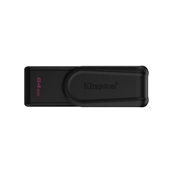 Pendrive Kingston DataTraveler Exodia S 64GB USB 3.2 Gen 1 Negro tapón giratorio