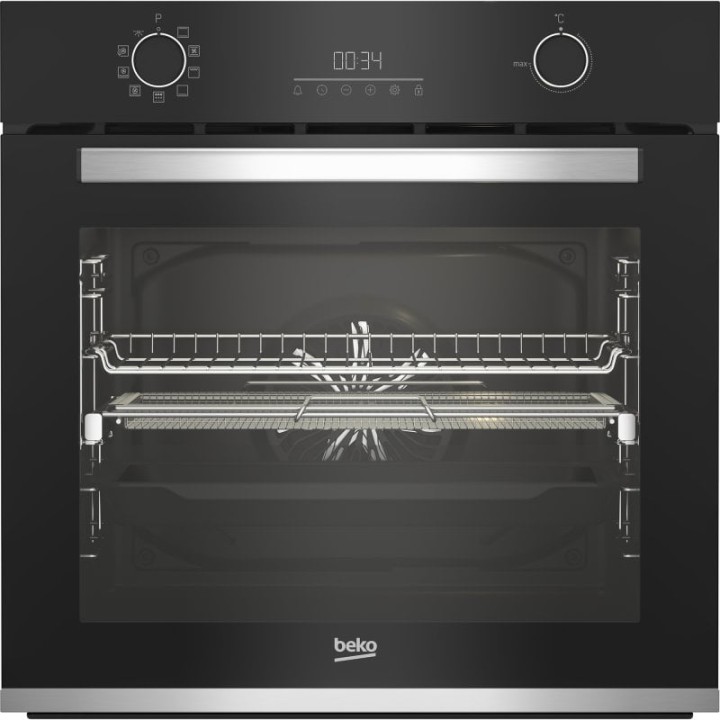 Horno eléctrico Beko BBIMA13302BMPE 72 L Inox con limpieza pirolítica y raíles telescópicos