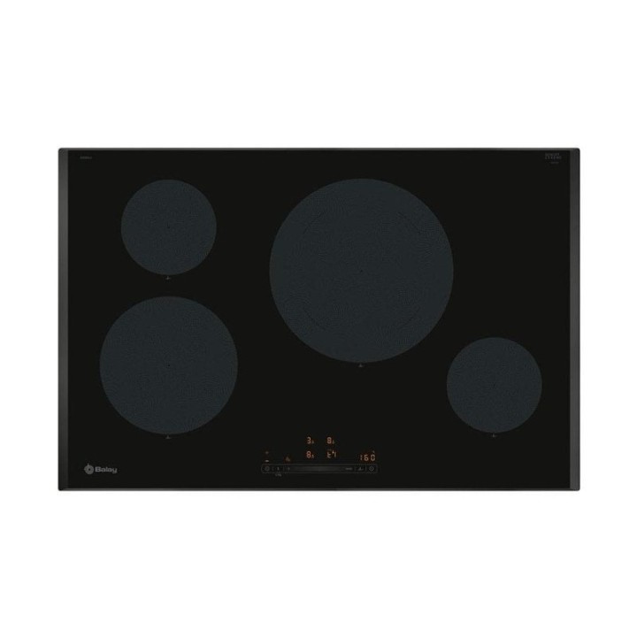 Placa de inducción Balay 3EB985LH 80cm 4 zonas zona gigante de 28cm función Sprint