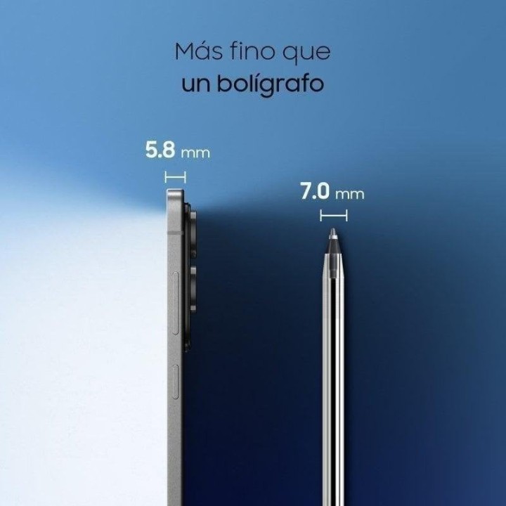 Samsung Galaxy S25 Edge 5G 12GB 256GB 6.7" Azul Titanio