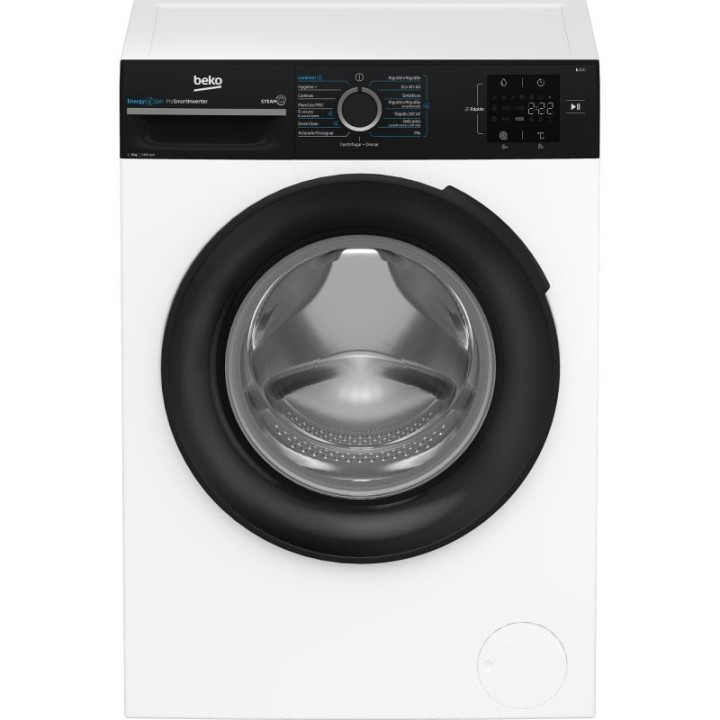 Lavadora Beko BM3WFSU39413 9kg Carga Frontal 1400rpm A Blanca
