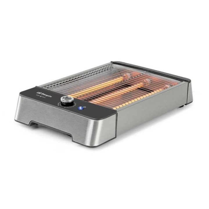 Tostador Orbegozo TO 2030 Acero Inoxidable 1000W 3 Resistencias de Cuarzo 6 Niveles