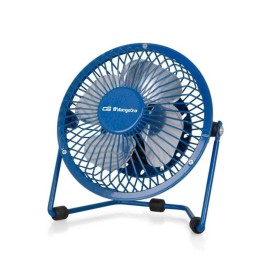 Ventilador sobremesa Orbegozo PW 1026 8W USB azul 10cm metal