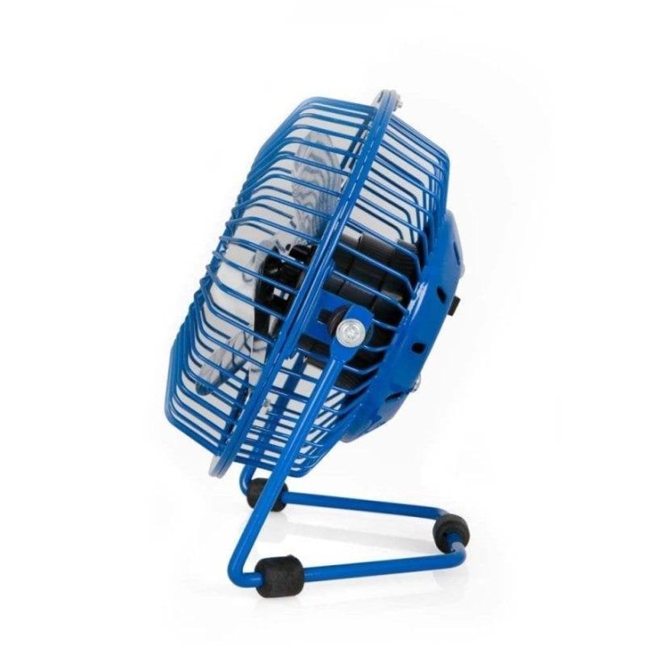 Ventilador sobremesa Orbegozo PW 1026 8W USB azul 10cm metal