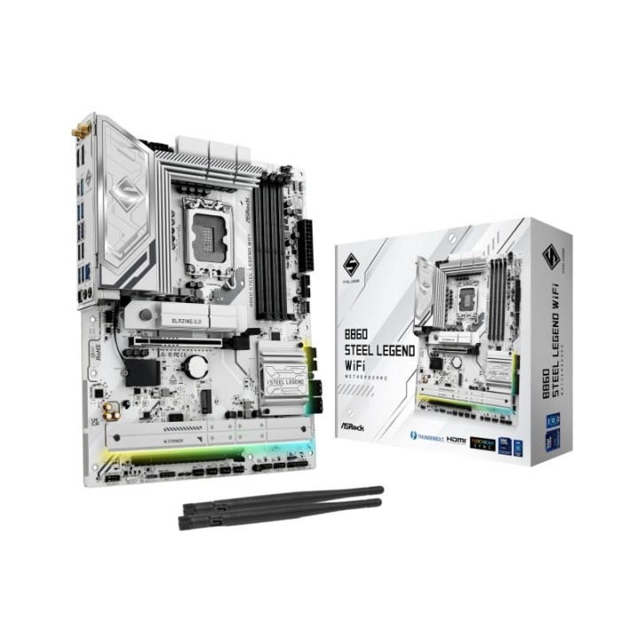 Placa Base Asrock B860 LGA 1851 ATX Steel Legend WiFi DDR5 DualBIOS PCIe 5.0