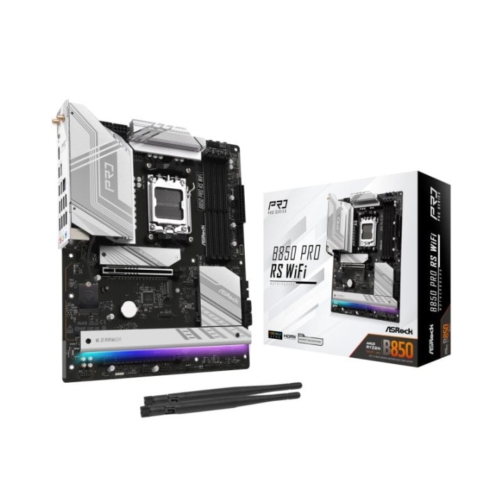 Placa Base Asrock B850 AM5 ATX B850 Pro RS WiFi 6E PCIe Gen4 Bluetooth