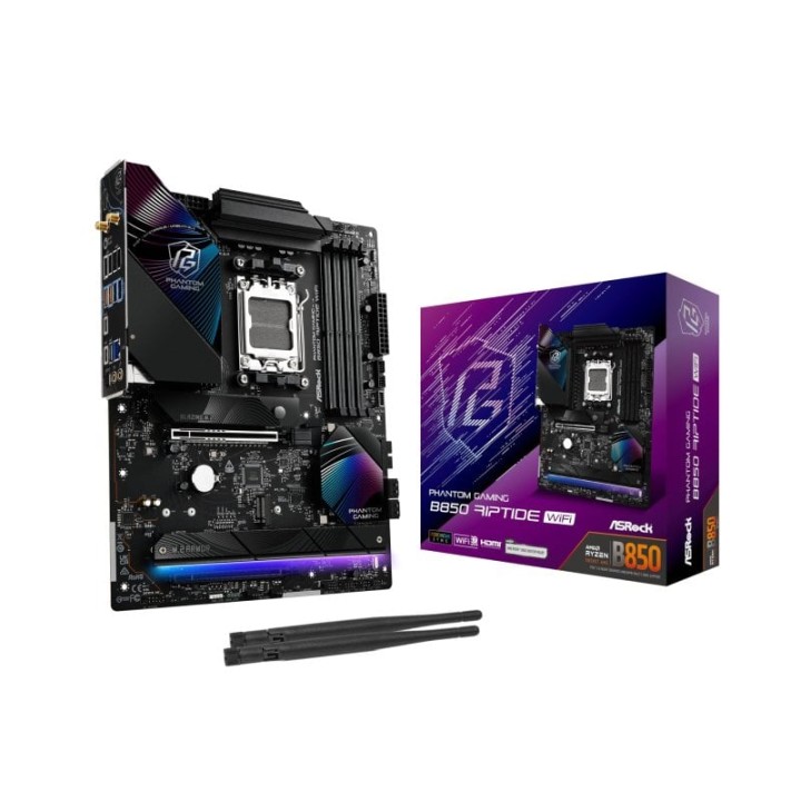 Placa Base ASRock B850 ATX AM5 Riptide WiFi DDR5 Phantom Gaming Integrado