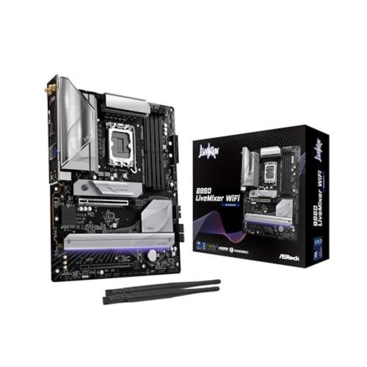 Placa Base Asrock B860 LGA 1851 ATX B860 LiveMixer WiFi DDR5 PCIe 4.0