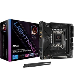 Placa Base ASRock B760I LGA 1700 Mini ITX Phantom Gaming Lightning WiFi DDR5 PCIe