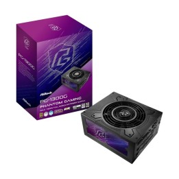 Fuente de Alimentación Asrock 1300W Phantom Gaming Modular ATX Alta Potencia Negra