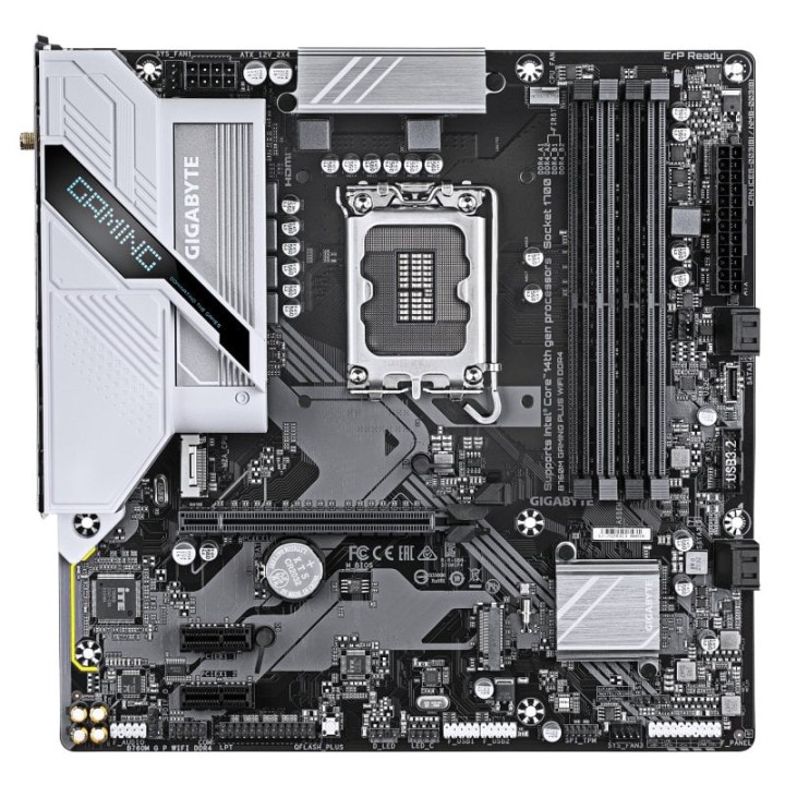 Placa Base Gigabyte B760M Intel B760 LGA 1700 Micro ATX B760M GAMING PLUS WIFI DDR4 WiFi 6 2xM.2