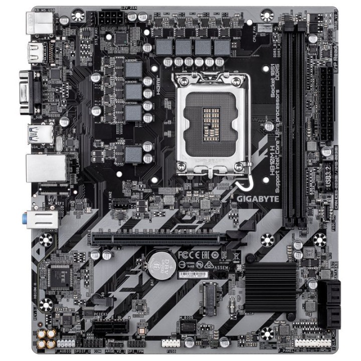 Placa Base Gigabyte H810 Intel H810 LGA 1851 Micro-ATX H810M H DDR5 M.2 RAID USB 3.2