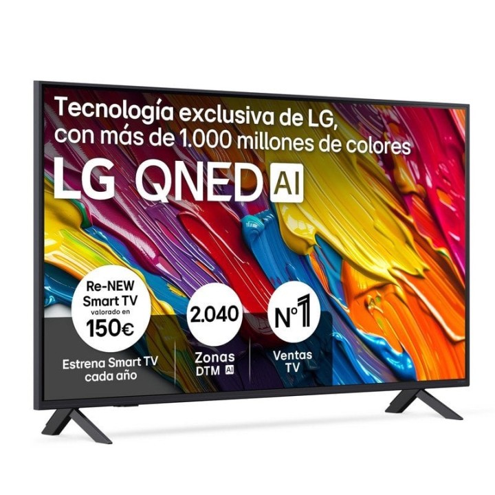 TV LG QNED 50QNED82A6B 50" 4K Ultra HD Smart TV WiFi IA Dolby Digital Plus