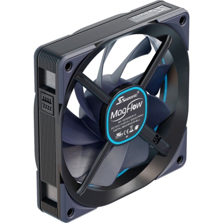 Refrigeración Aire Seasonic MagFlow 120mm MagFlow 1225 PWM Alta Eficiencia Silencioso