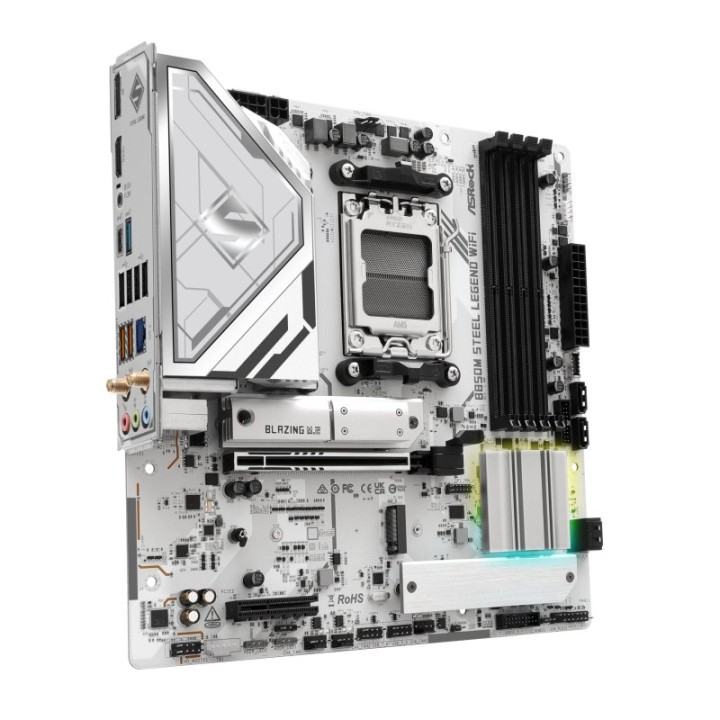 Placa Base Asrock B850M Steel Legend WiFi B850 AM5 Micro ATX Overclock DDR5 WiFi RAID