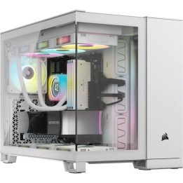 Torre Corsair 2500X Blanco Micro-ATX Vidrio Templado 2x USB 3.2 Gen1 1x USB 3.2 Gen2