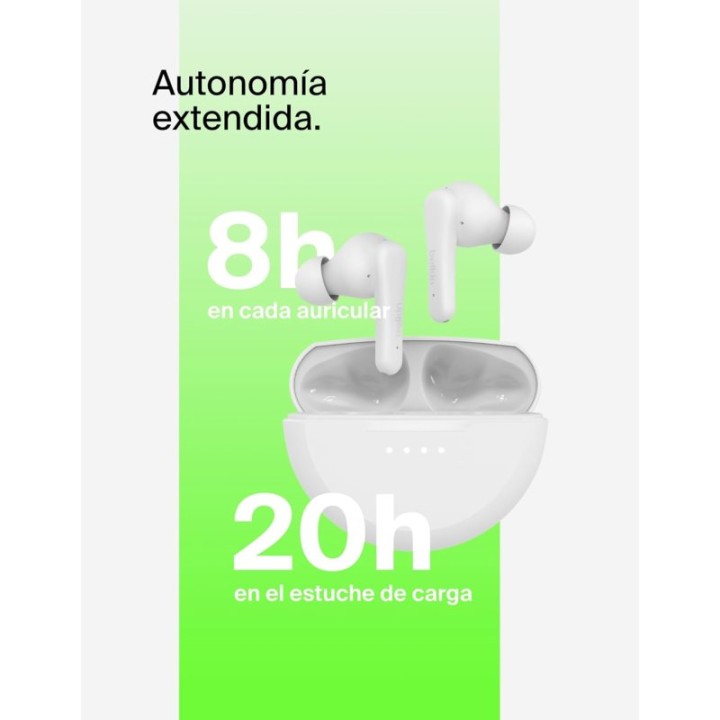 Auriculares Belkin inalámbricos Bluetooth 5.3 con resistencia al agua y control táctil