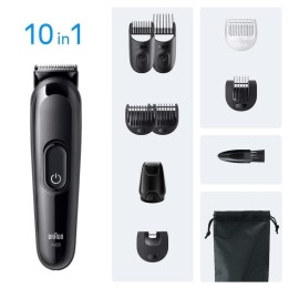 Cortapelos Braun Negro Batería NiMH 14 longitudes 50min inalámbrico 10 accesorios