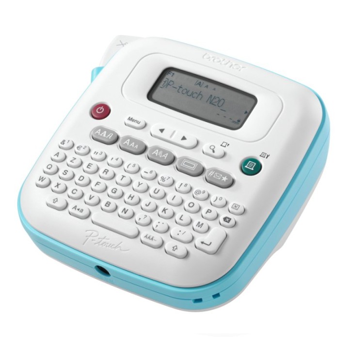 Impresora Etiquetadora Portátil Brother PT-N20 Corte Manual LCD Azul/Blanco