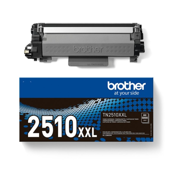 Tóner Brother TN2510XXL Extra Alto Rendimiento Negro para MFC-L2960DW HL-L2865DW