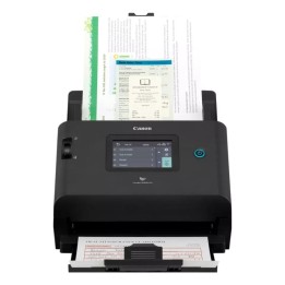 Escáner Canon DR-S350NW 600x600 DPI 50ppm Dúplex ADF WiFi Ethernet LCD Negro