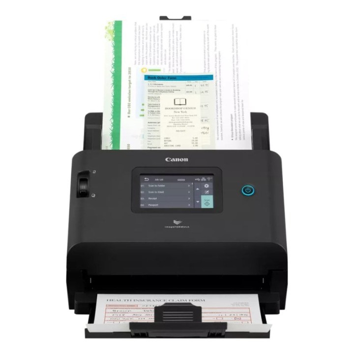 Escáner Canon DR-S350NW 600x600 DPI 50ppm Dúplex ADF WiFi Ethernet LCD Negro