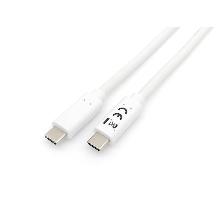 Cable EQUIP USB-C/M a USB-C/M 2m Blanco (128362)