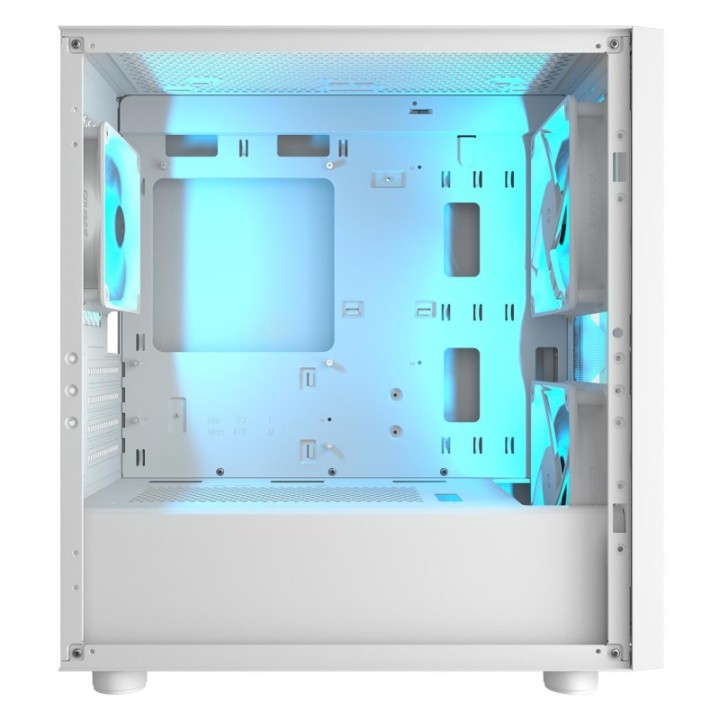 Torre PC Cougar Uniface Mini RGB Blanca 3 Ventiladores ARGB Vidrio Templado Gaming