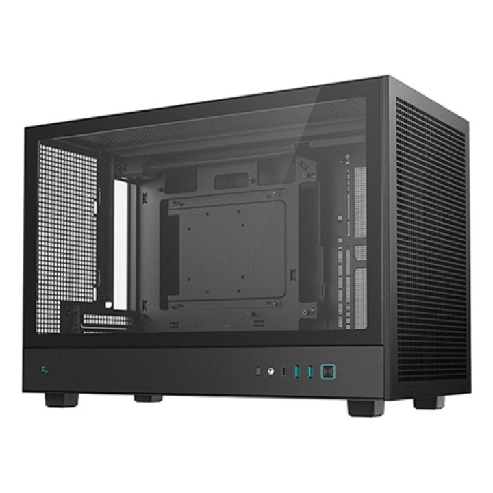 Caja PC DeepCool CH260 Negro Micro ATX Vidrio Templado USB-C 4 Slots
