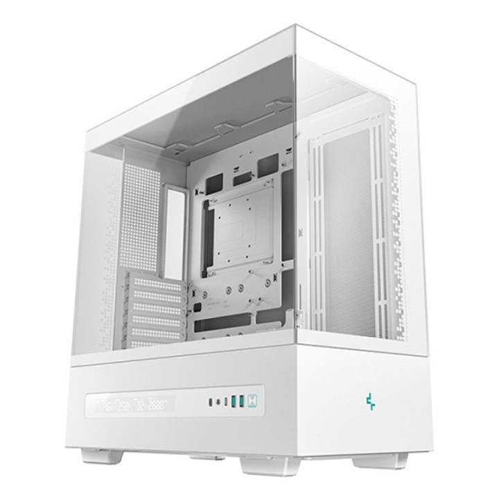 Torre DeepCool CH690 Blanco ATX Ventana Lateral Pantalla LCD USB-C Expansión 8 Slots