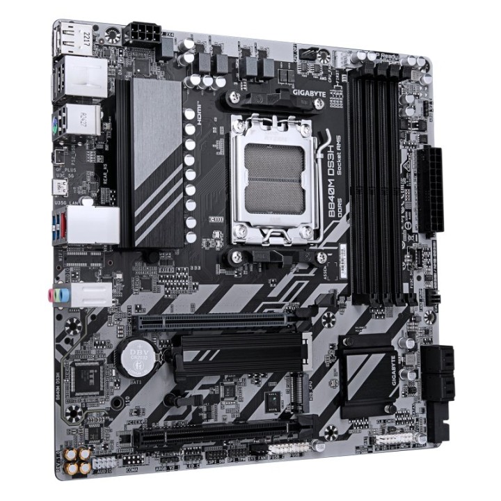 Placa Base GIGABYTE B840 AM5 micro ATX DDR5 M.2 2.5GbE HDMI DisplayPort RAID