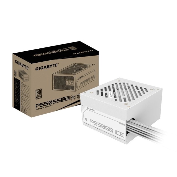 Fuente de Alimentación Gigabyte 550W 80 PLUS Silver ATX Blanco Protección Avanzada