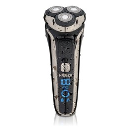 Afeitadora Haeger G-Man Ultra LED 3 Cabezales 90min Batería Litio Recortadora Waterproof