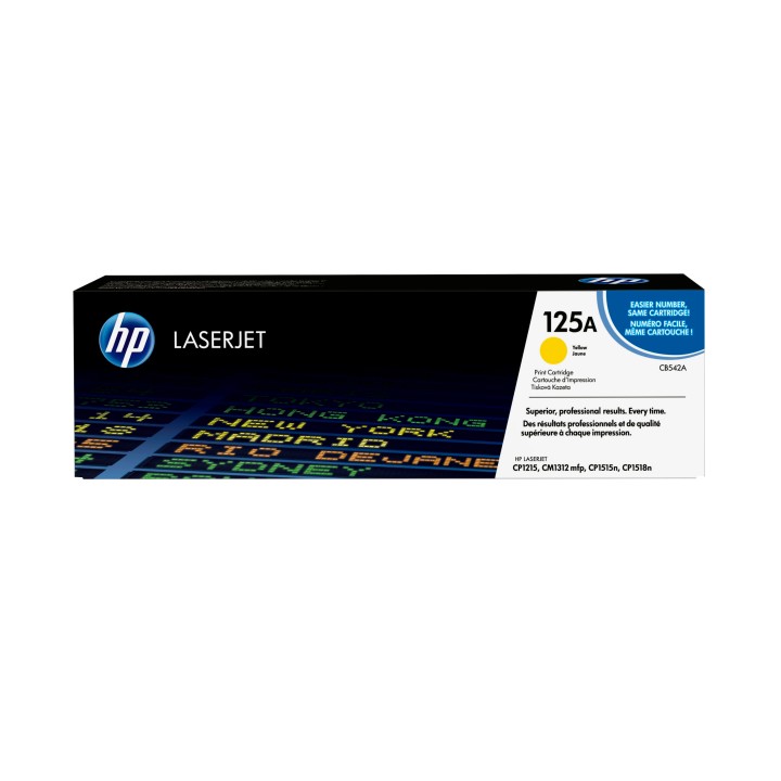 Toner HP LaserJet 125A Amarillo 1400 páginas (CB542A)